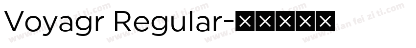 Voyagr Regular字体转换